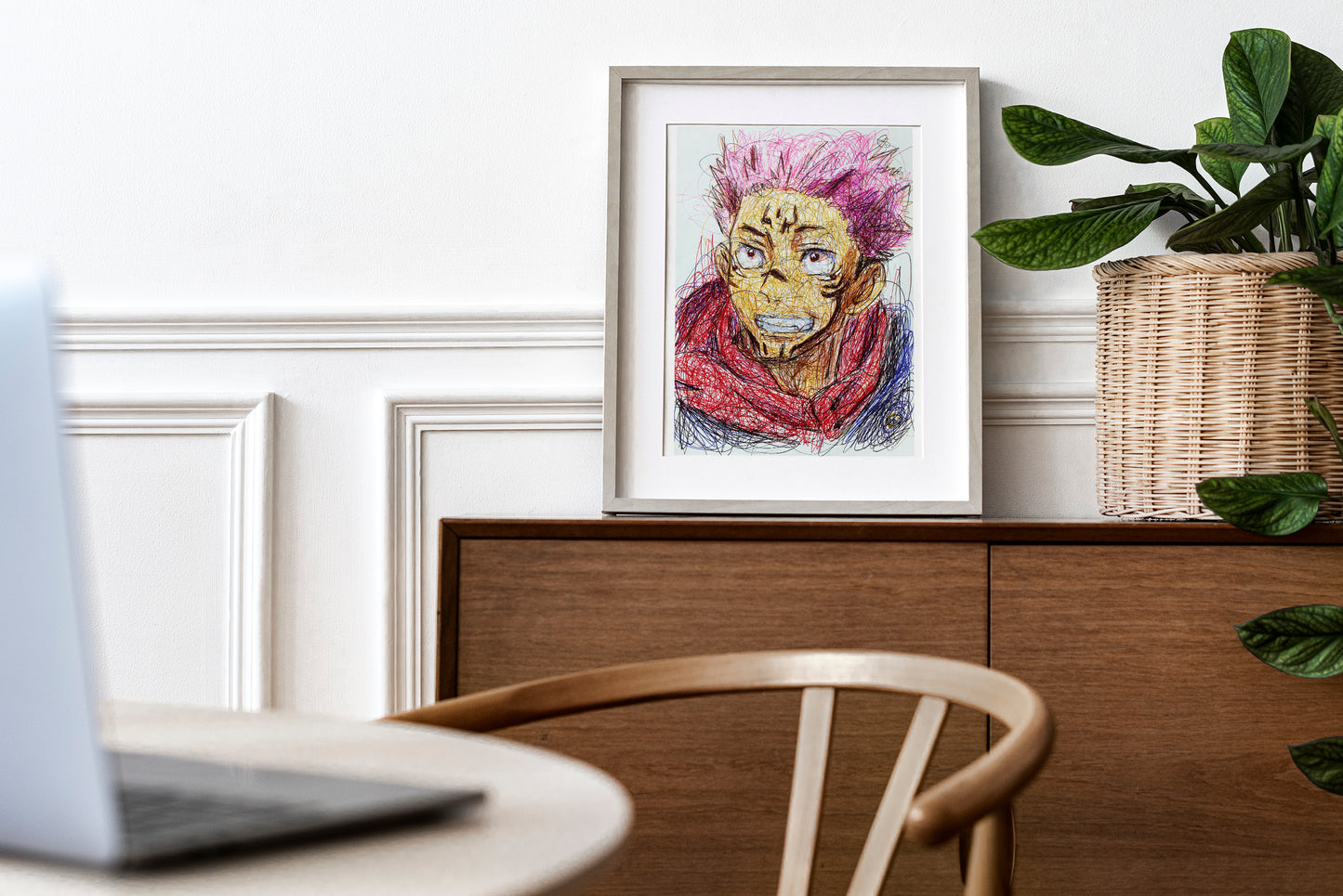 Sukuna Ballpoint Pen Print
