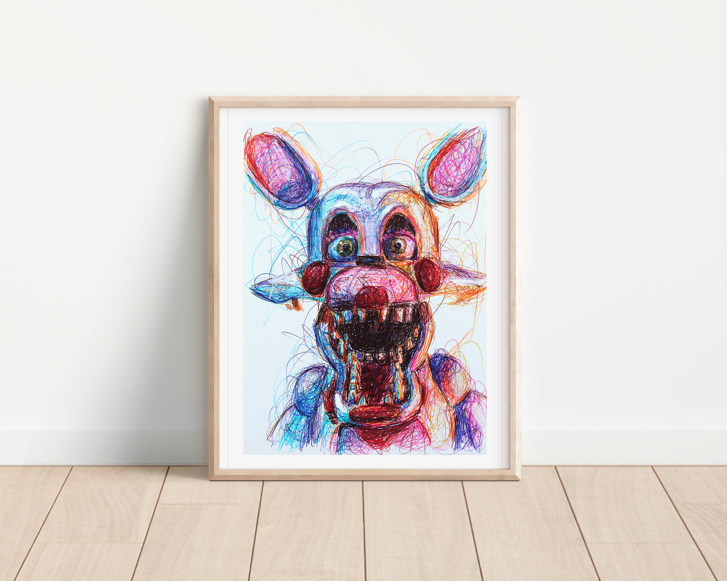 Toy Foxy Ballpoint Pen Art Print