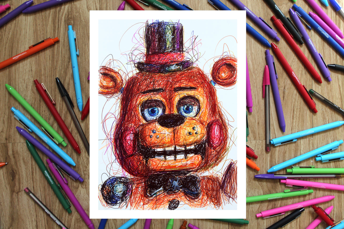 Toy Freddy Fazbear Ballpoint Pen Art Print