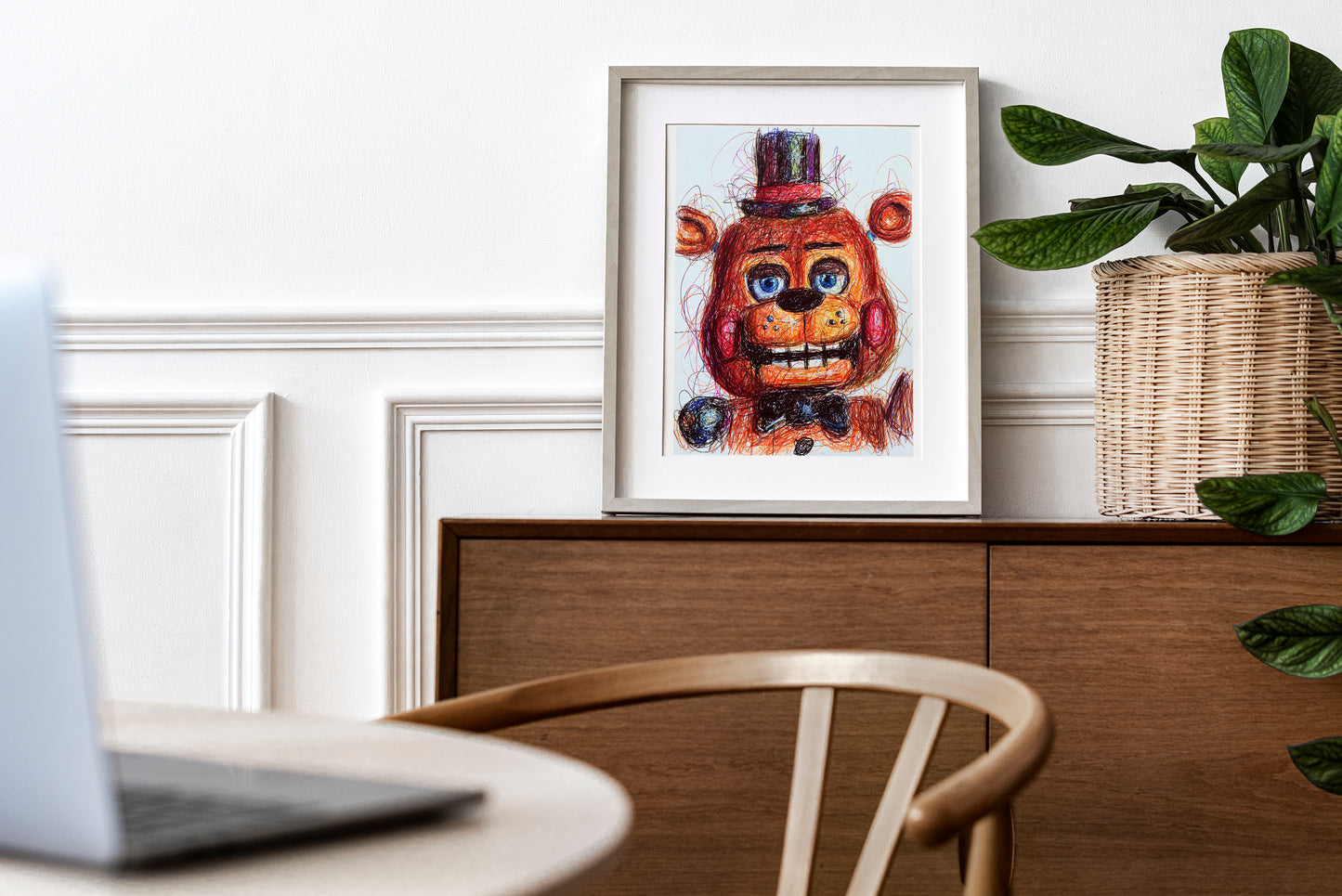 Toy Freddy Fazbear Ballpoint Pen Art Print