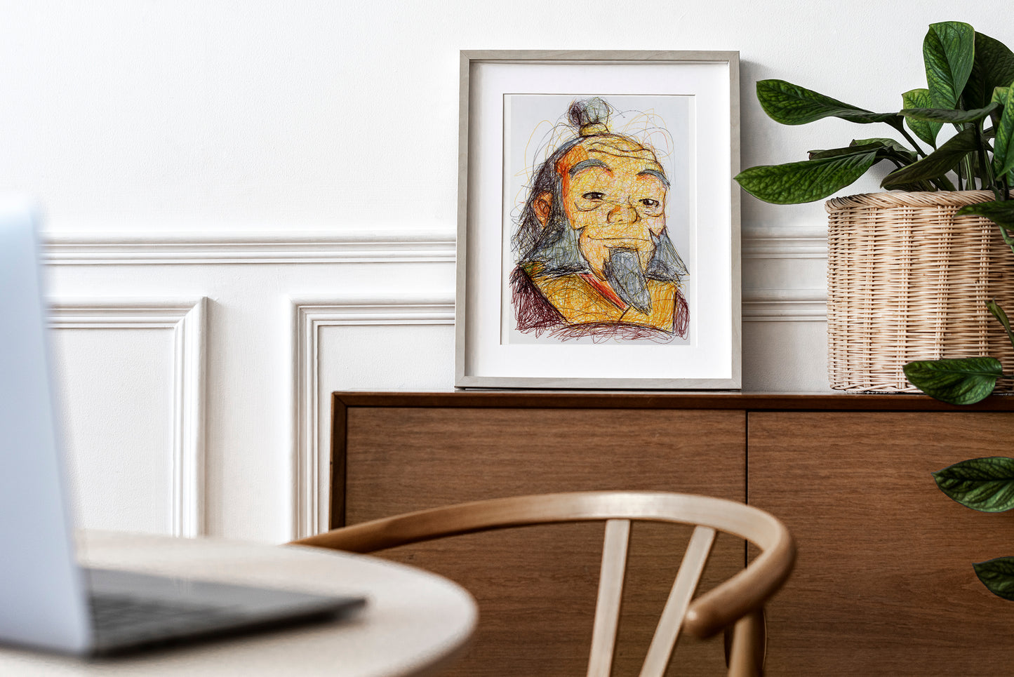 Uncle Iroh Ballpoint Pen Print