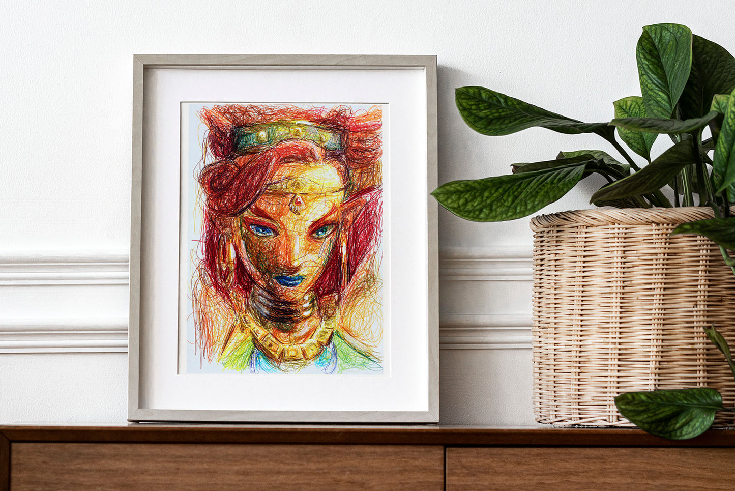 Urbosa Ballpoint Pen Print
