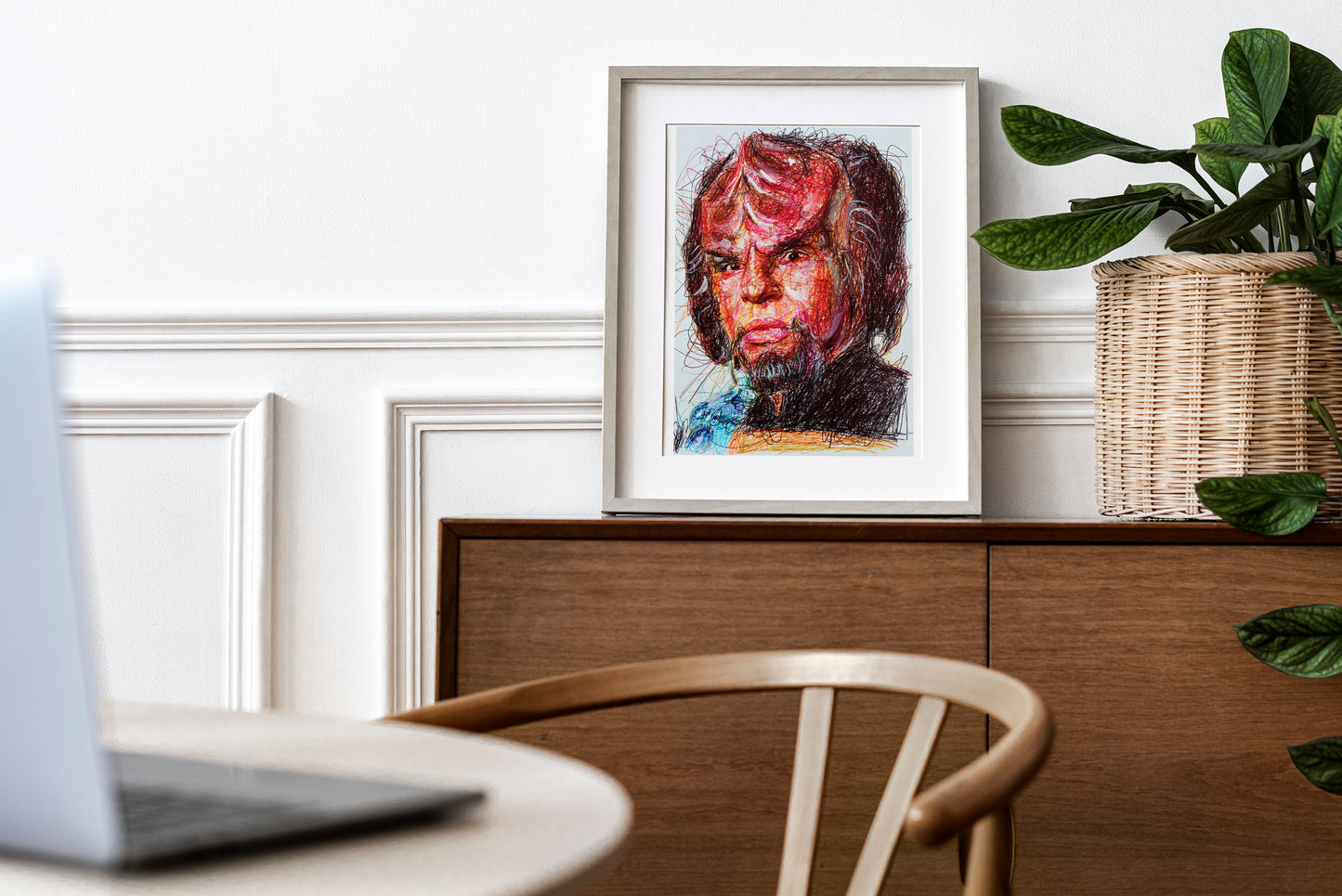 Worf Ballpoint Pen Print