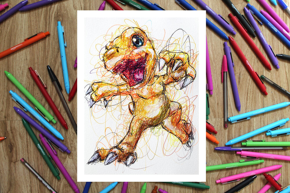 Digimon Ballpoint Pen Art Print Set-Cody James by Cody