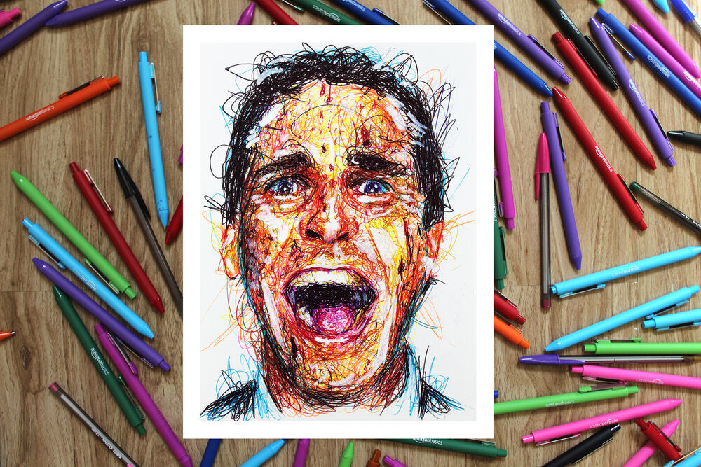 Classic Horror 8x Ballpoint Pen Art Print Set-Cody James by Cody