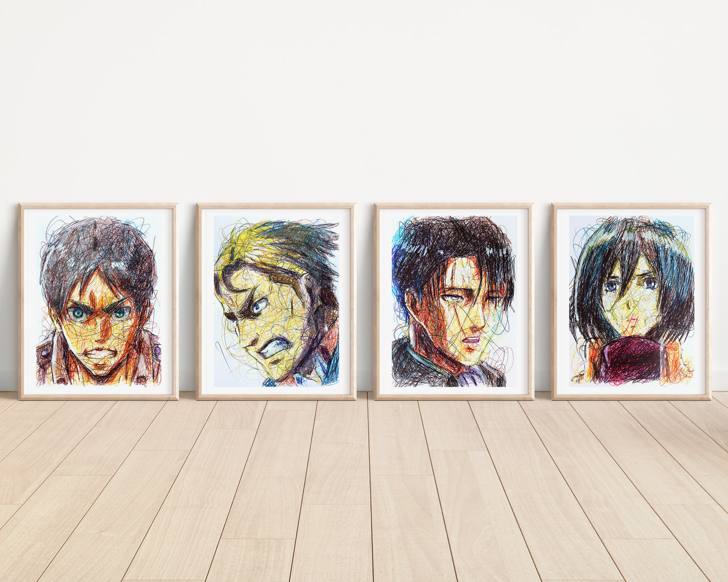 Attack on Titan Art Print Set