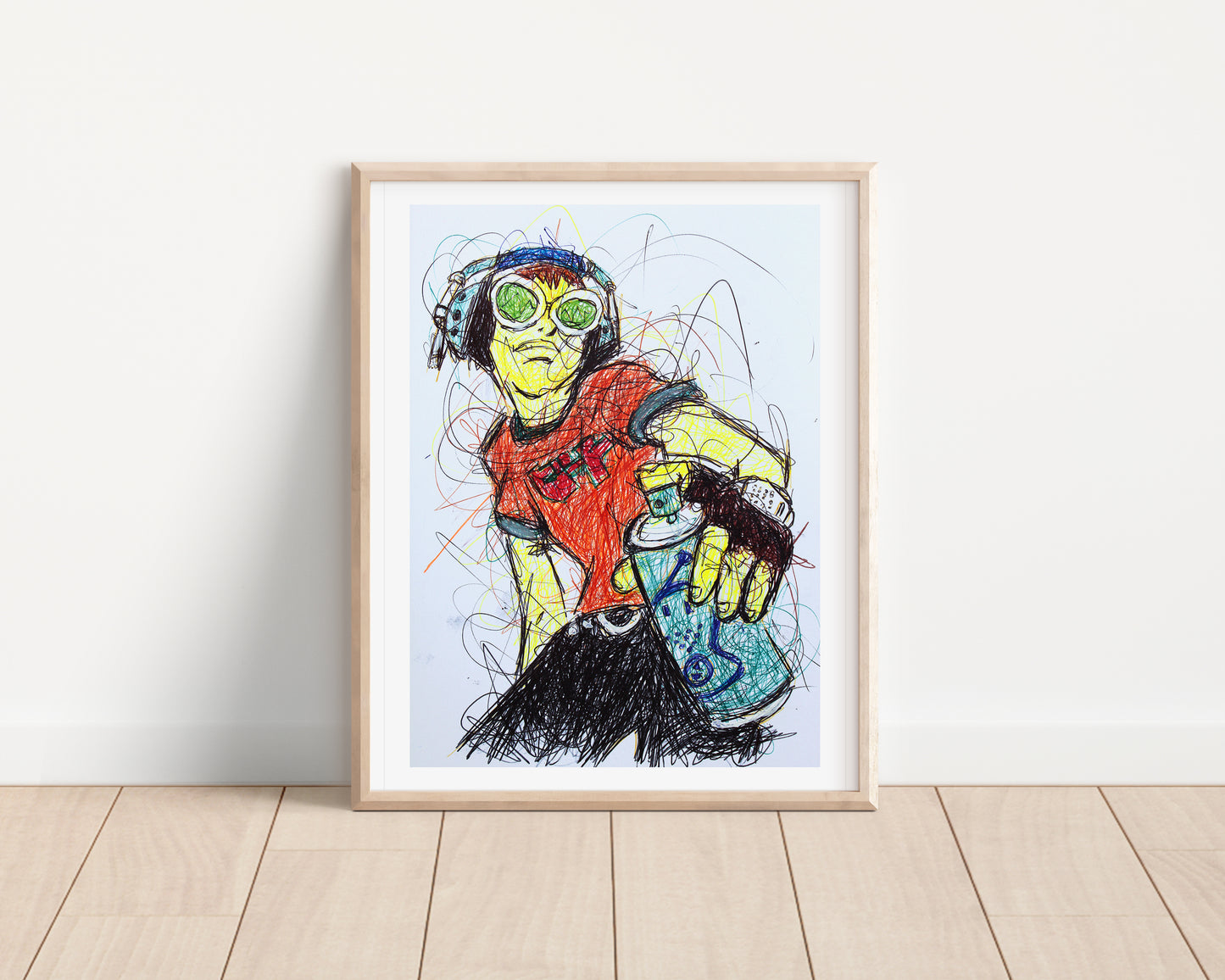 Beat, Jet Set Radio Ballpoint Pen Print