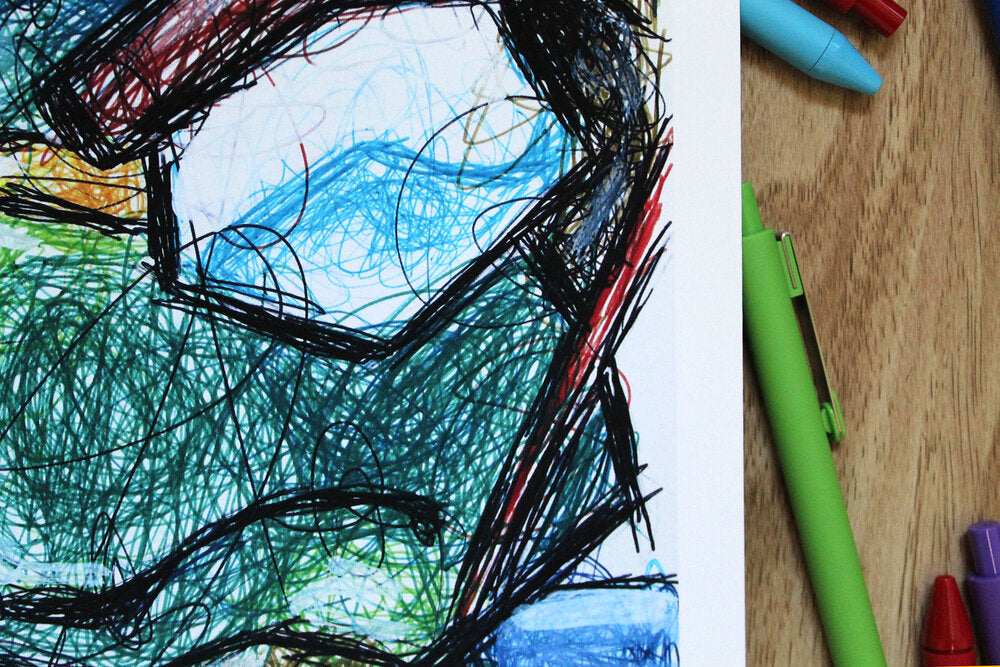 Bentley Ballpoint Pen Scribble Art Print-Cody James by Cody