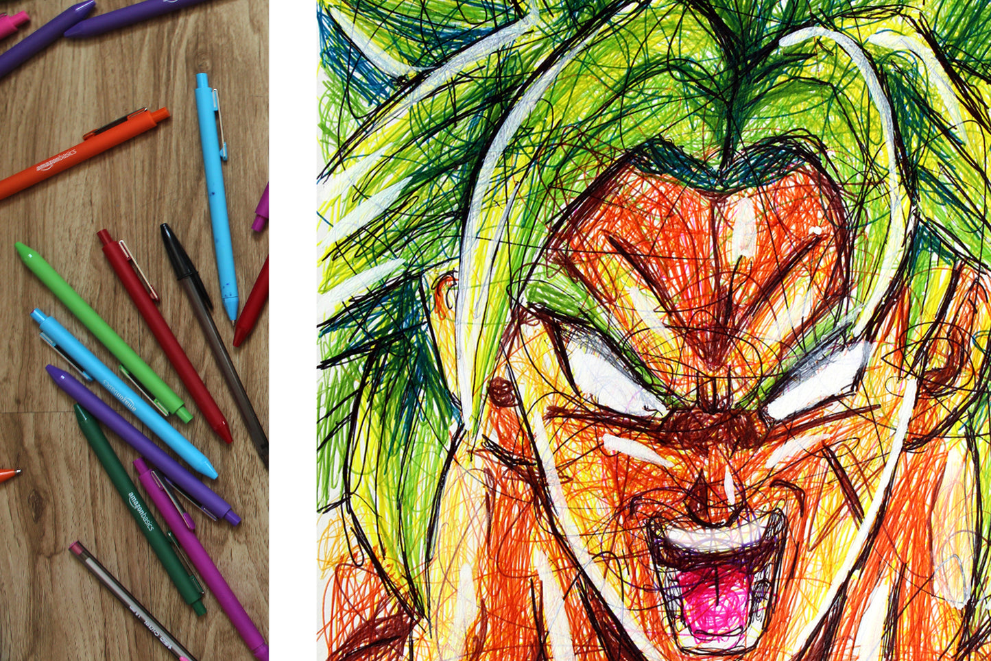 Broly Ballpoint Pen Print