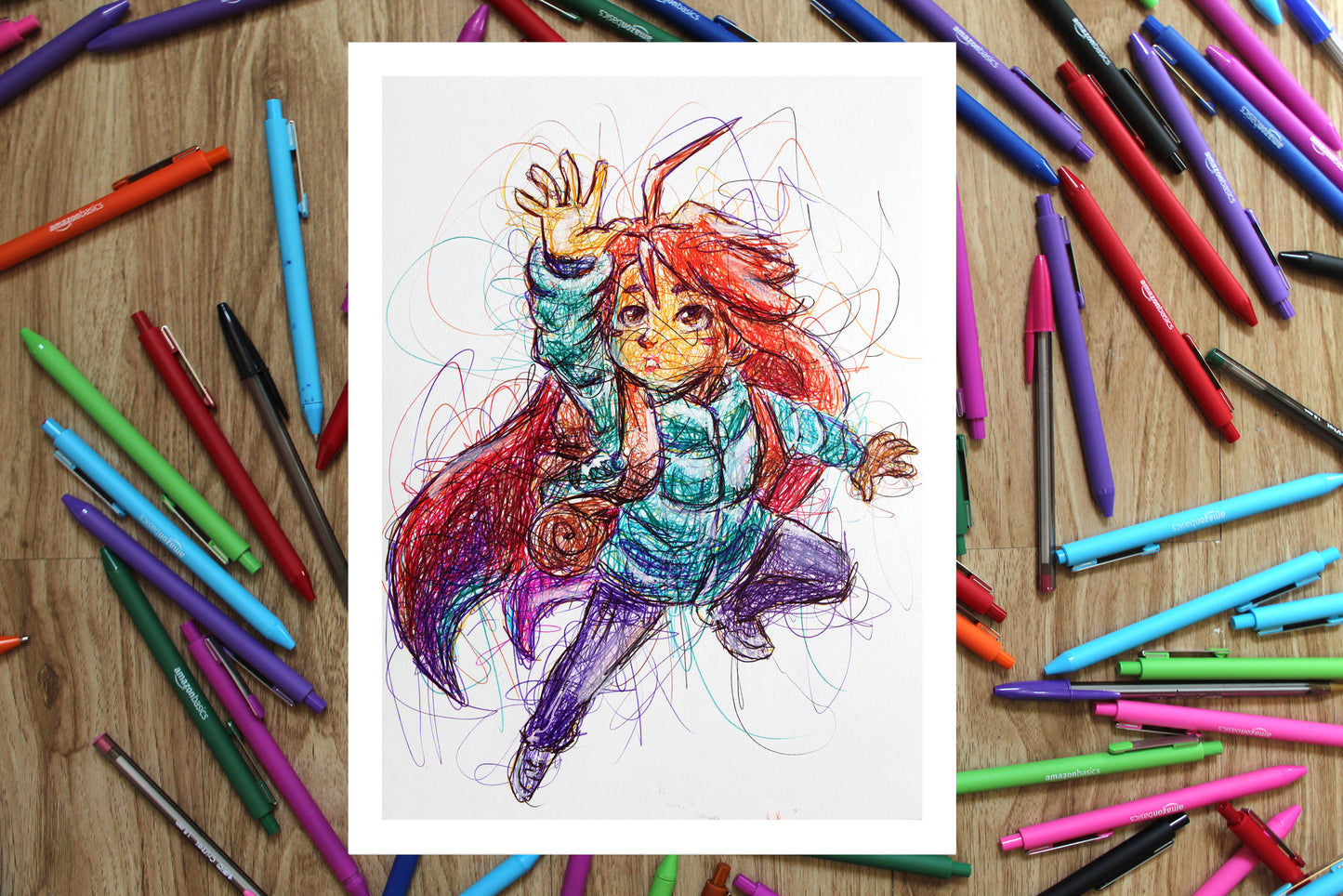 Celeste Ballpoint Pen Print