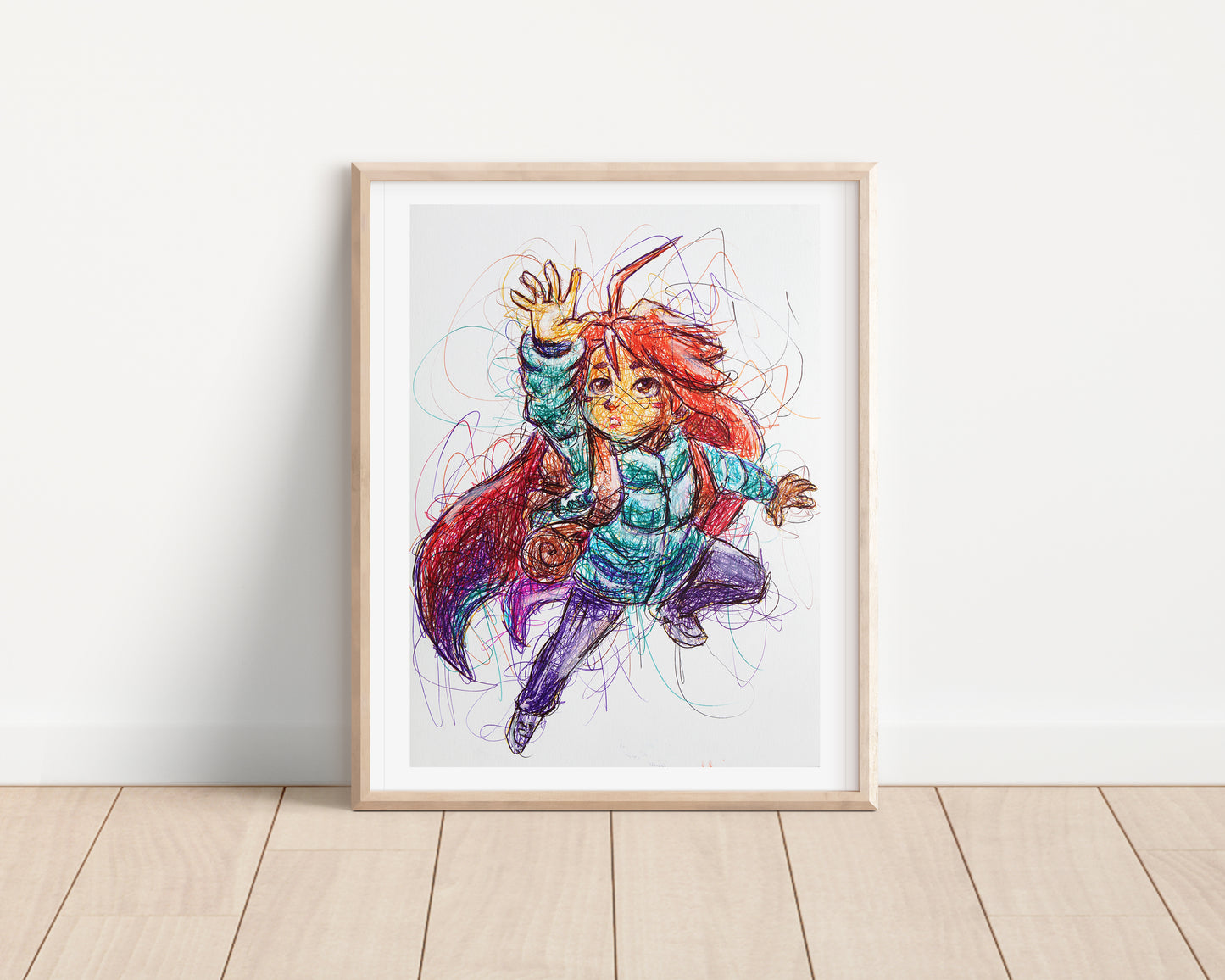 Celeste Ballpoint Pen Print