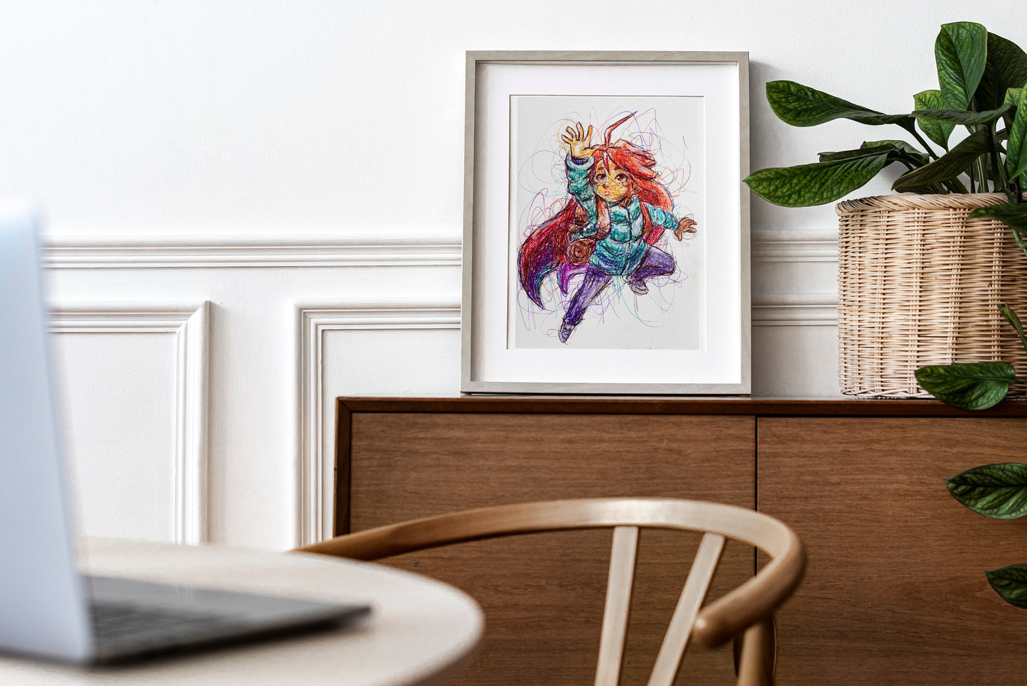 Celeste Ballpoint Pen Print