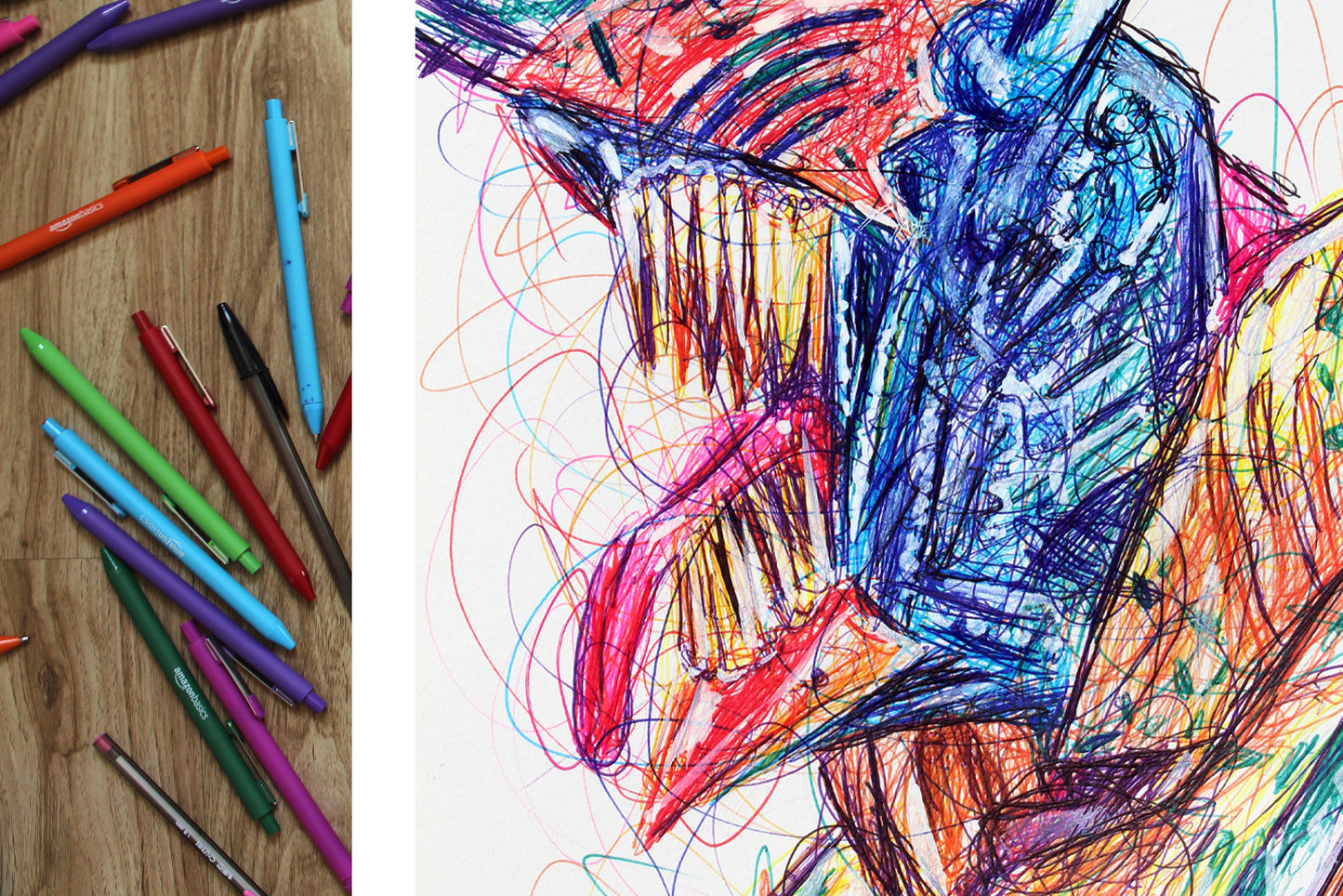 Chainsaw Man Ballpoint Pen Fanart
