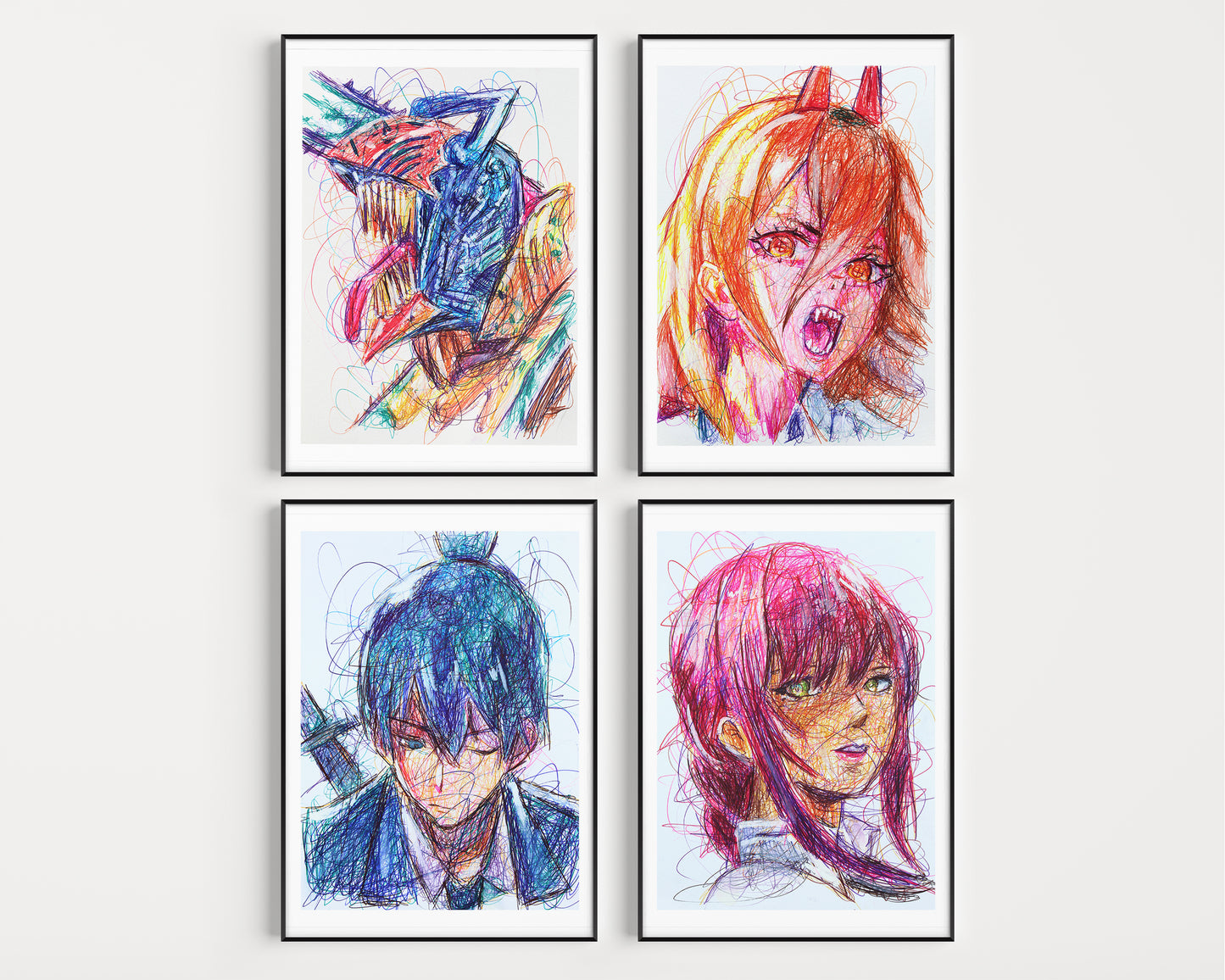Chainsaw Man Ballpoint Pen Print Set