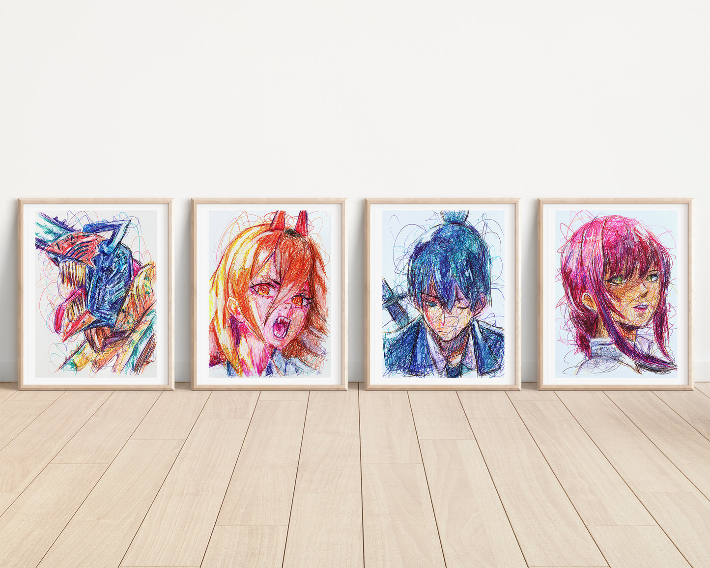 Chainsaw Man Ballpoint Pen Print Set