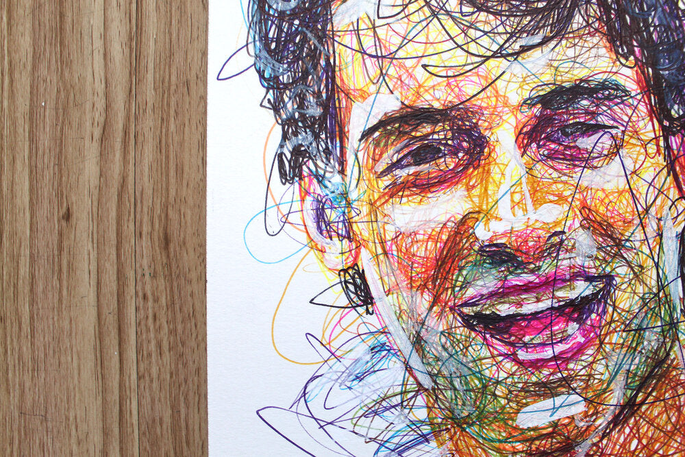 Custom Ballpoint Pen Couple Drawing-Cody James by Cody
