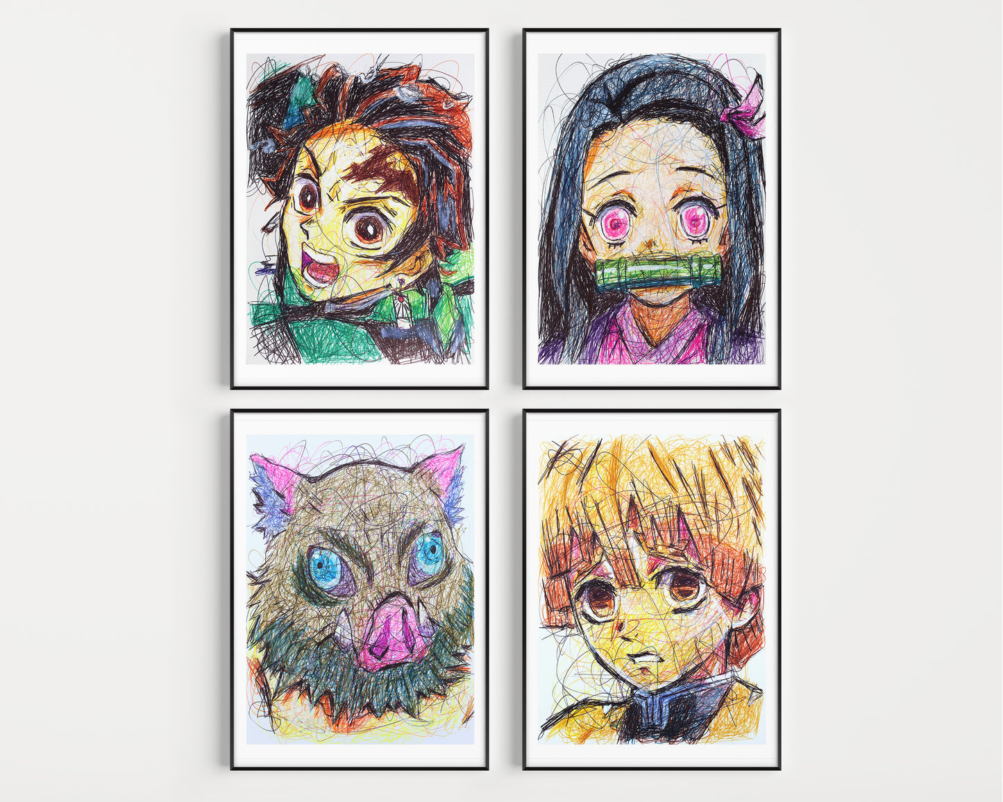 Demon Slayer Ballpoint Pen Print Set
