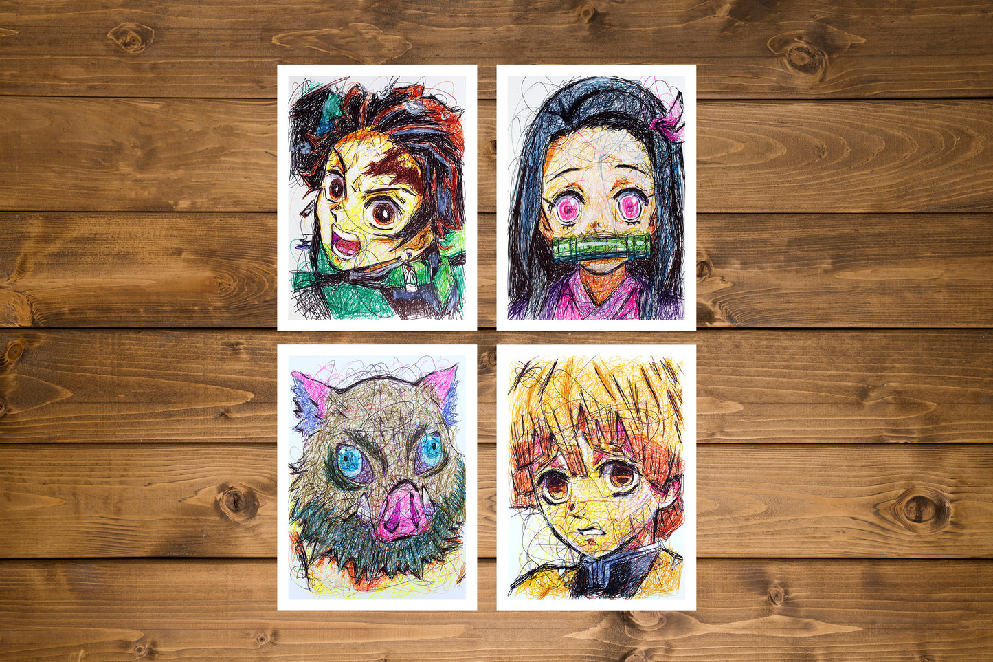 Demon Slayer Ballpoint Pen Print Set