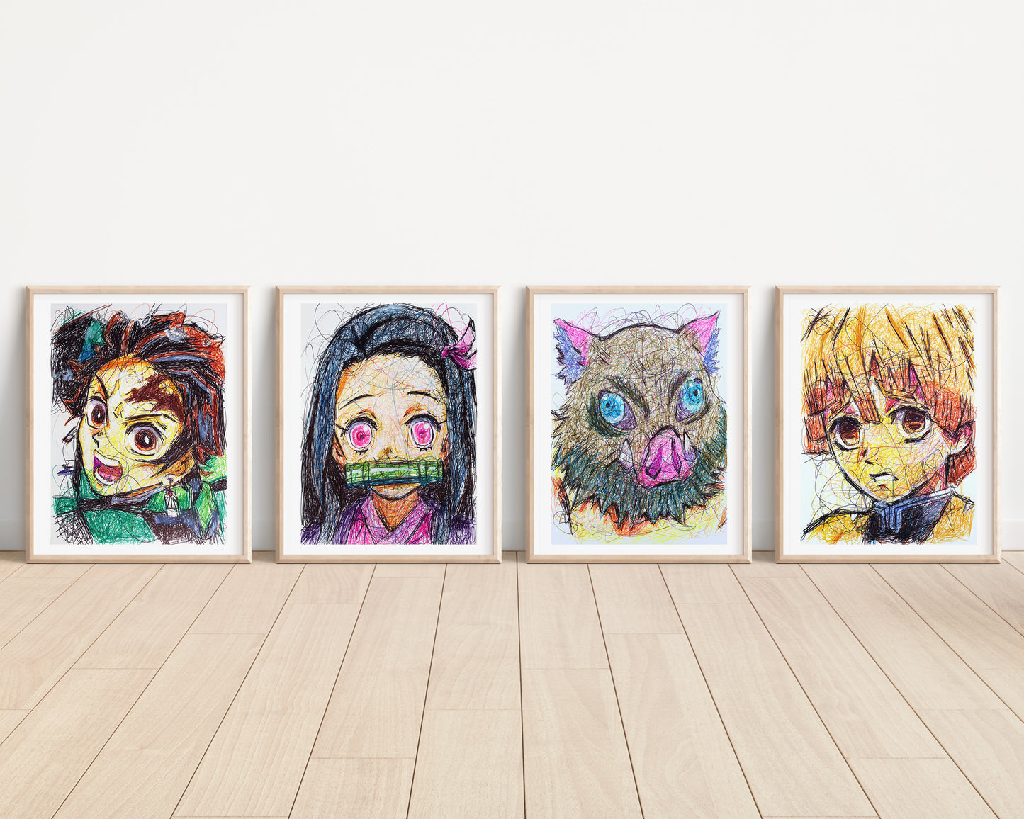 Demon Slayer Ballpoint Pen Print Set