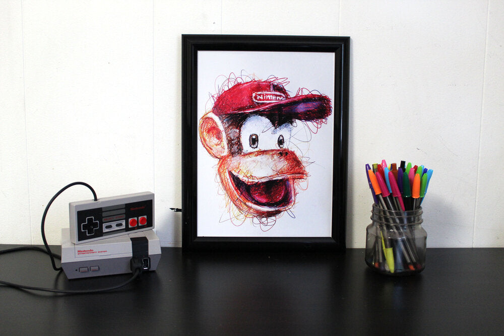 Diddy Ballpoint Pen Scribble Art Print-Cody James by Cody