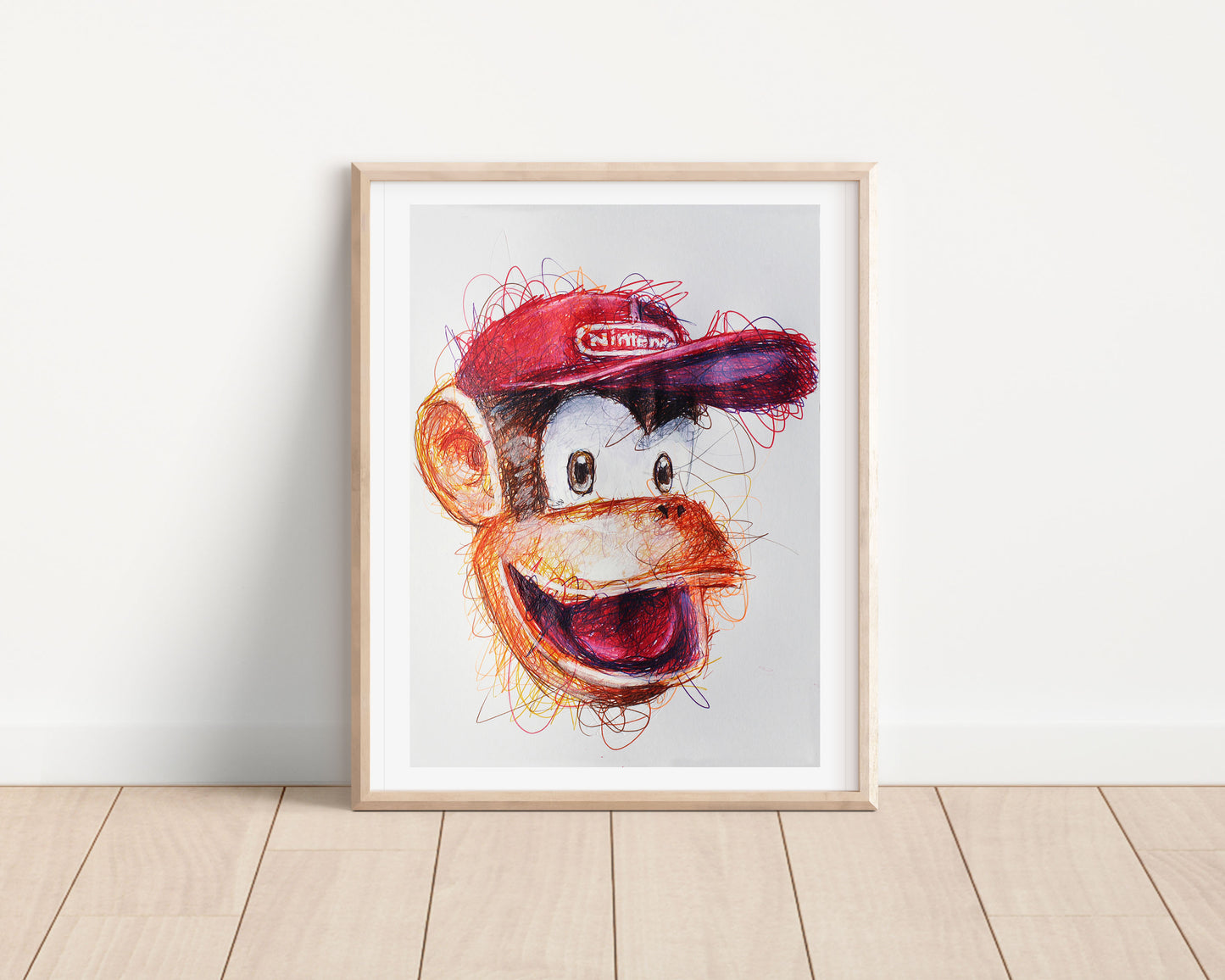 Diddy Ballpoint Pen Scribble Art Print