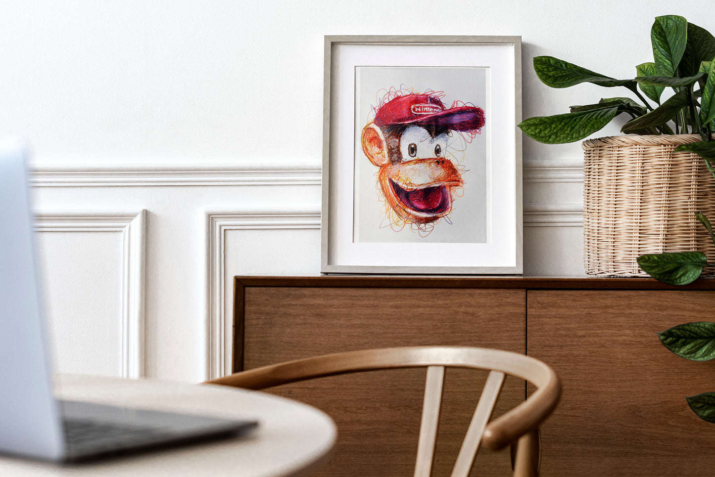 Diddy Ballpoint Pen Scribble Art Print