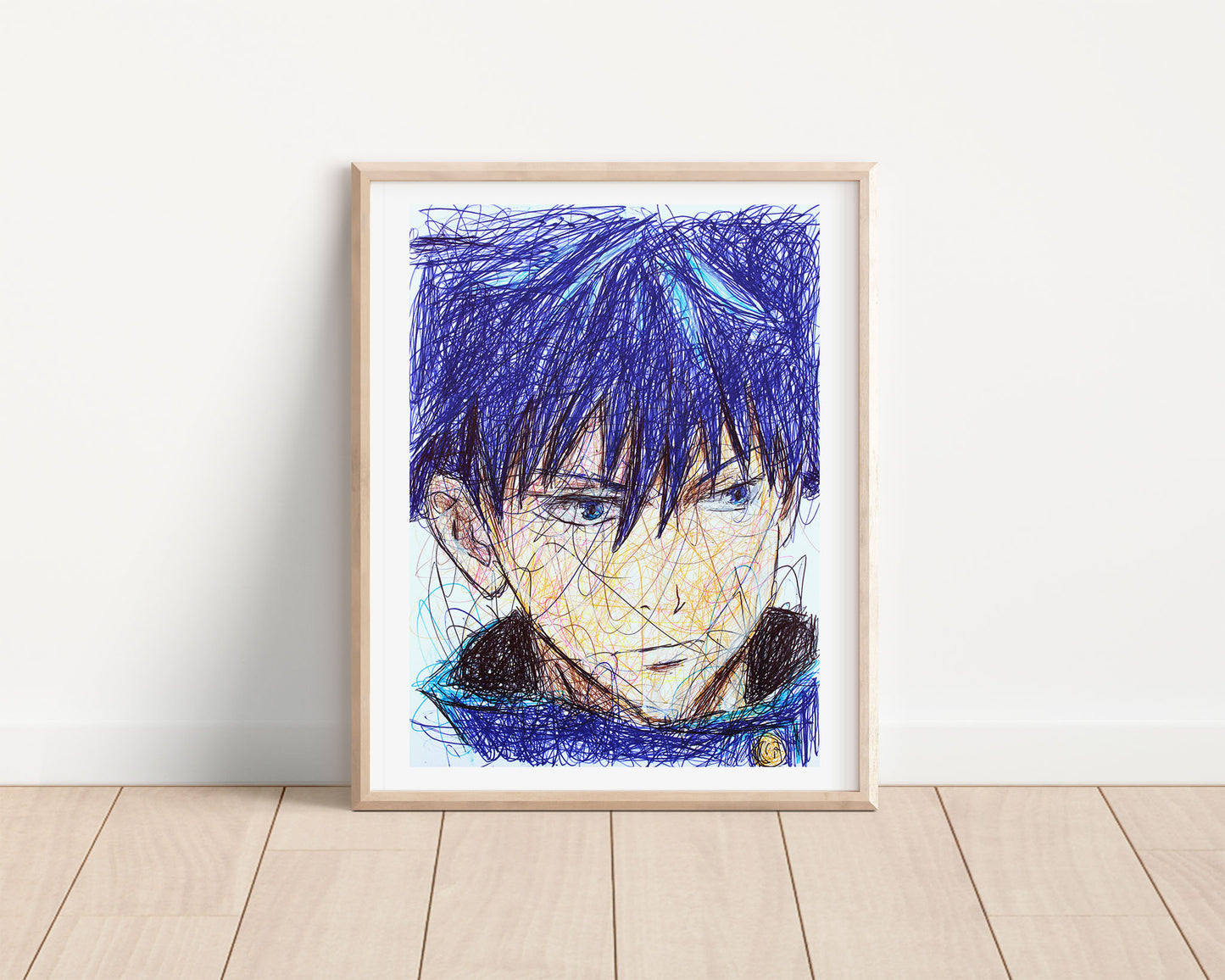 Megumi Fushiguro Ballpoint Pen Poster