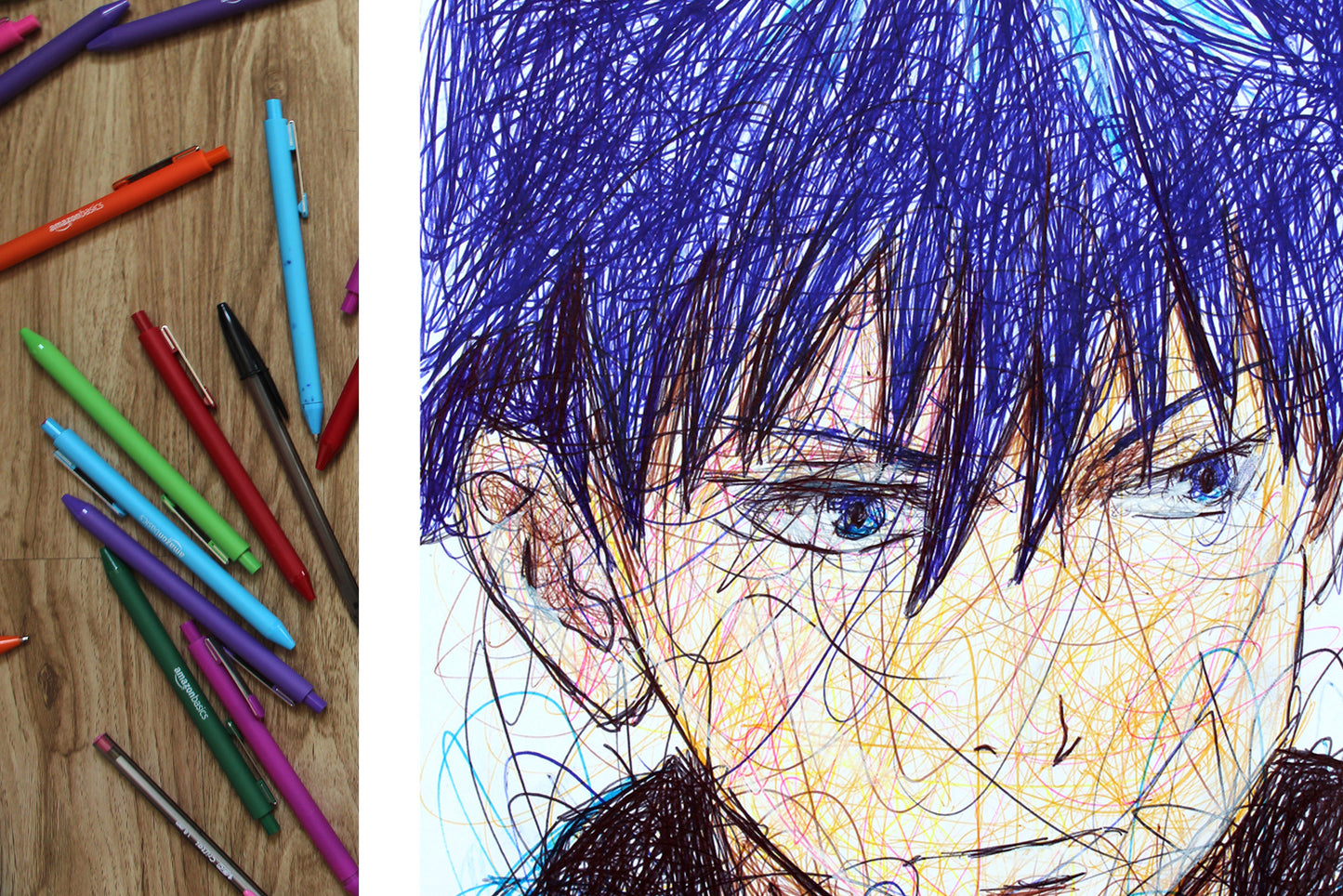 Megumi Fushiguro Ballpoint Pen Poster