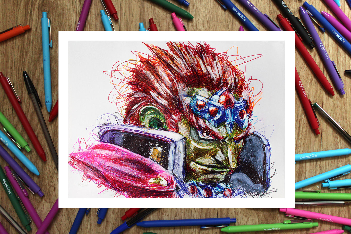 Ganondorf Portrait in Ballpoint Pen