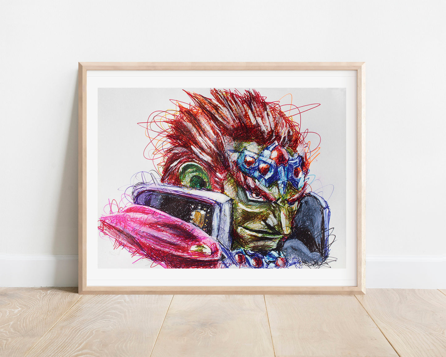 Ganondorf Portrait in Ballpoint Pen