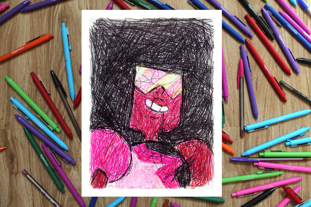 Steven Universe Ballpoint Pen Scribble Art Print Set-Cody James by Cody
