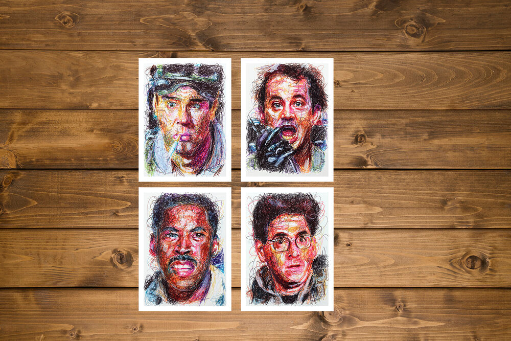 Ghostbusters Ballpoint Pen Art Print Set-Cody James by Cody