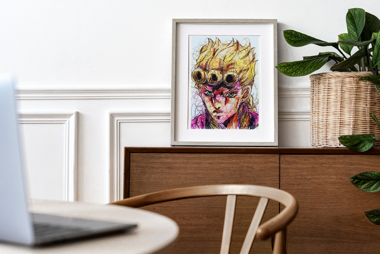 Giorno Giovanna Ballpoint Pen Print