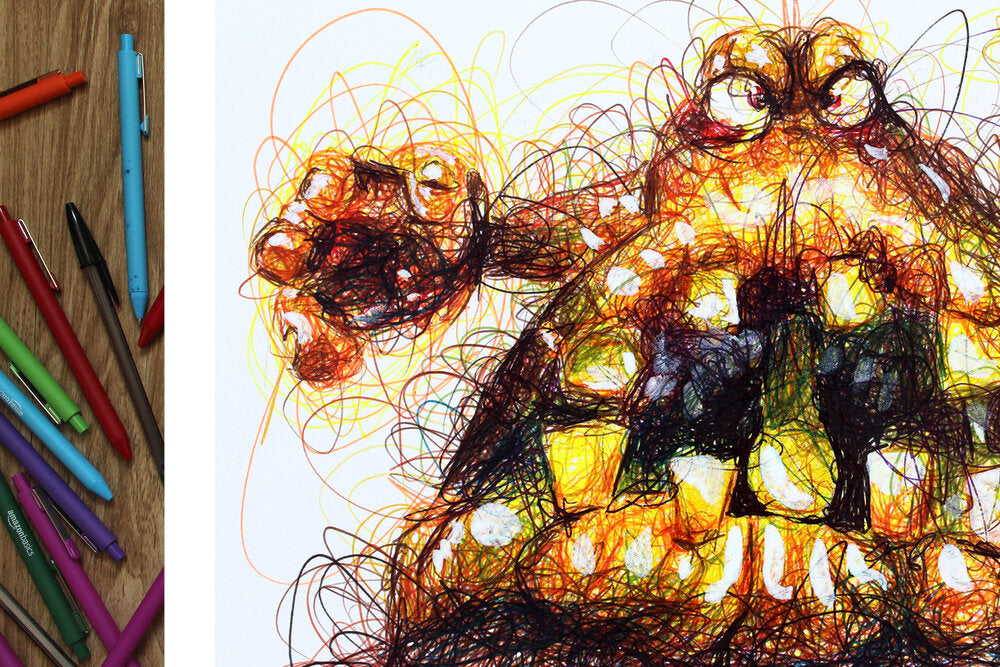 Great Mighty Poo Ballpoint Pen Art Print-Cody James by Cody