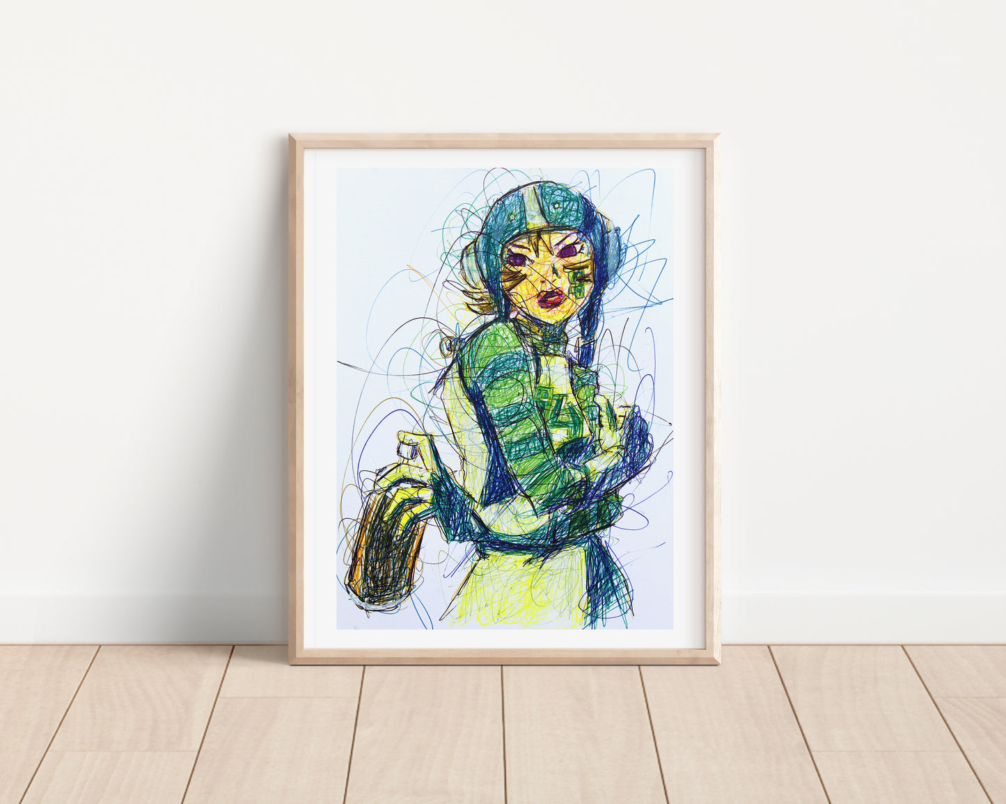 Gum, Jet Set Radio Ballpoint Pen Print