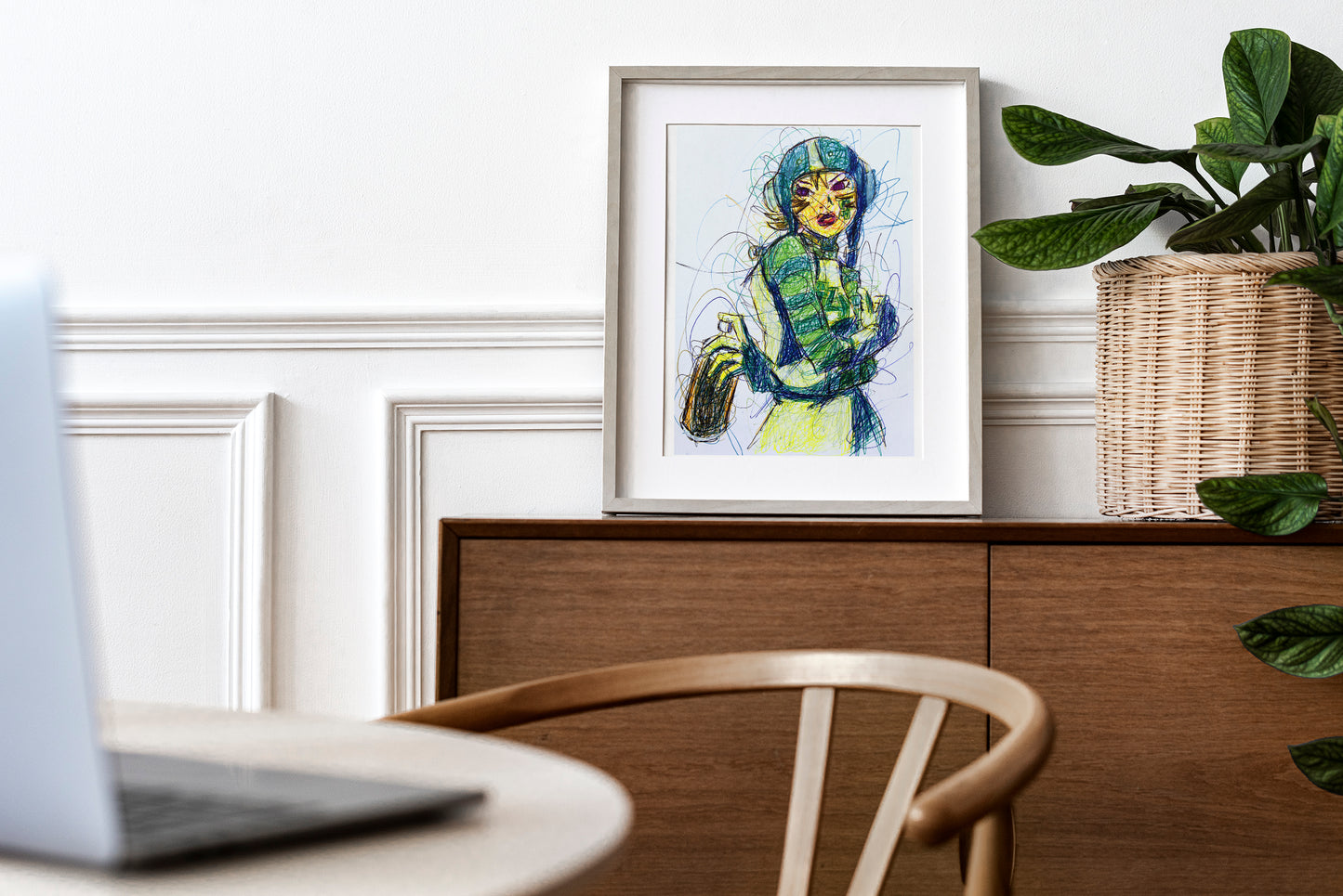 Gum, Jet Set Radio Ballpoint Pen Print