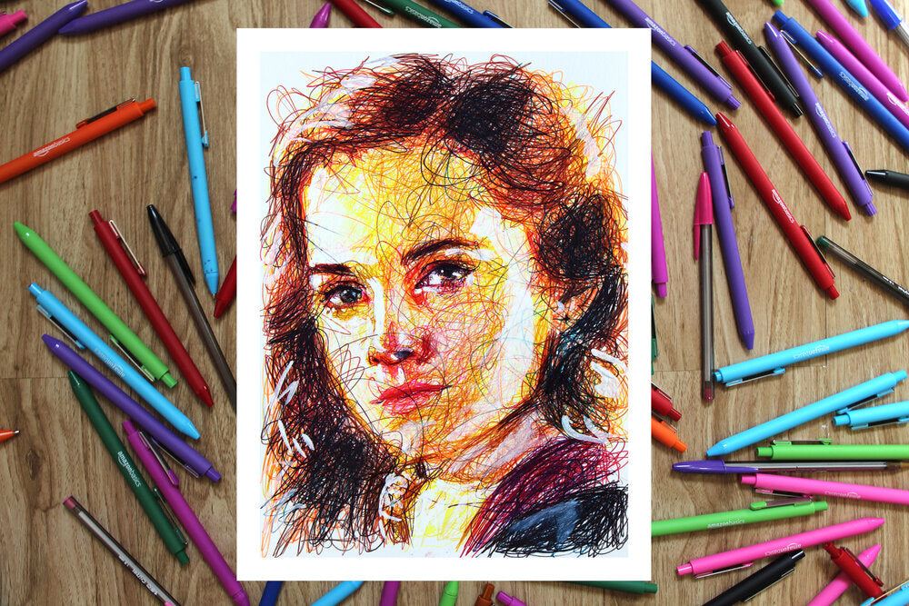Harry Potter Complete Ballpoint Pen Scribble Art Print Set-Cody James by Cody