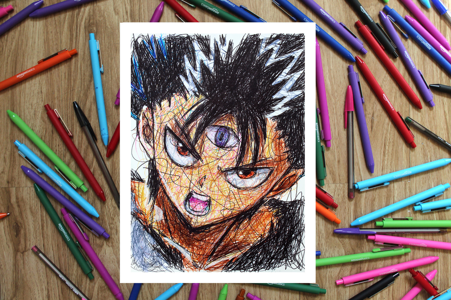 YuYu Hakusho Ballpoint Pen Art Print Set