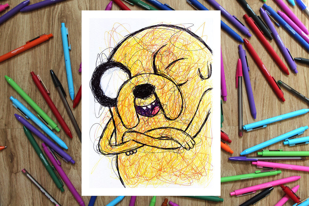 Adventure Time Ballpoint Scribble Art Print Set-Cody James by Cody