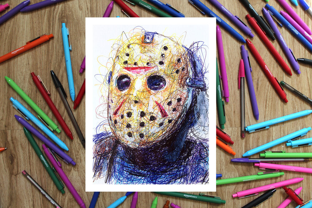 Horror Ballpoint Pen Art Print Set-Cody James by Cody