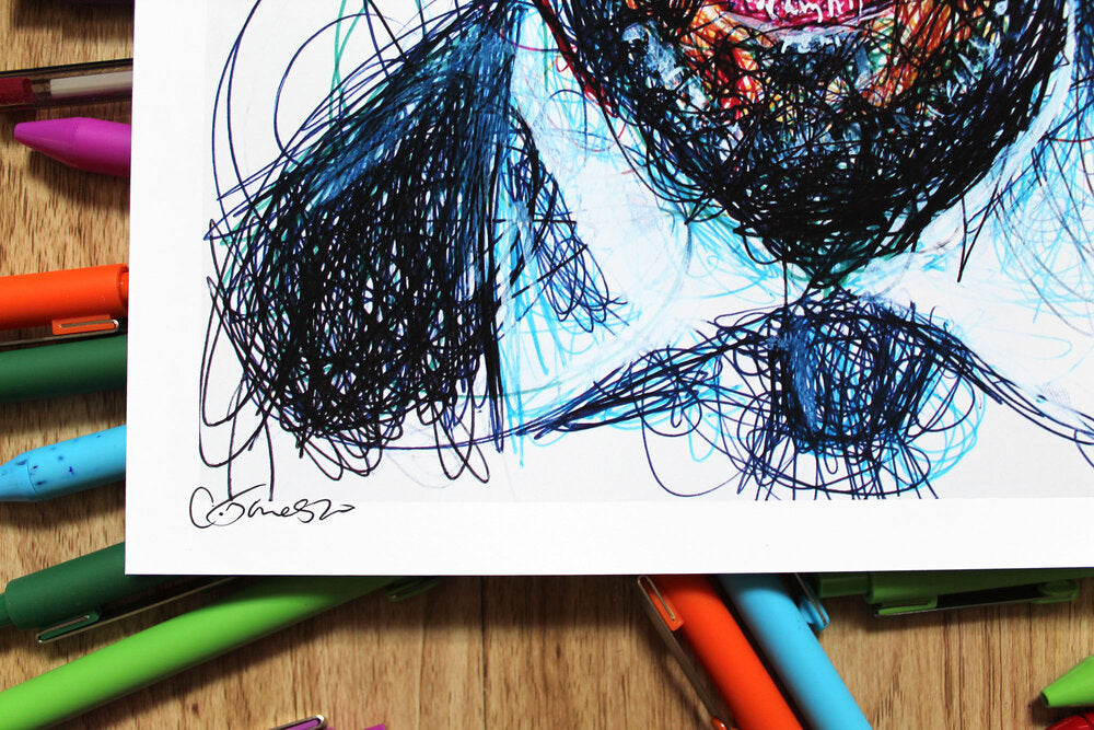 John Wick Ballpoint Pen Scribble Art Print-Cody James by Cody
