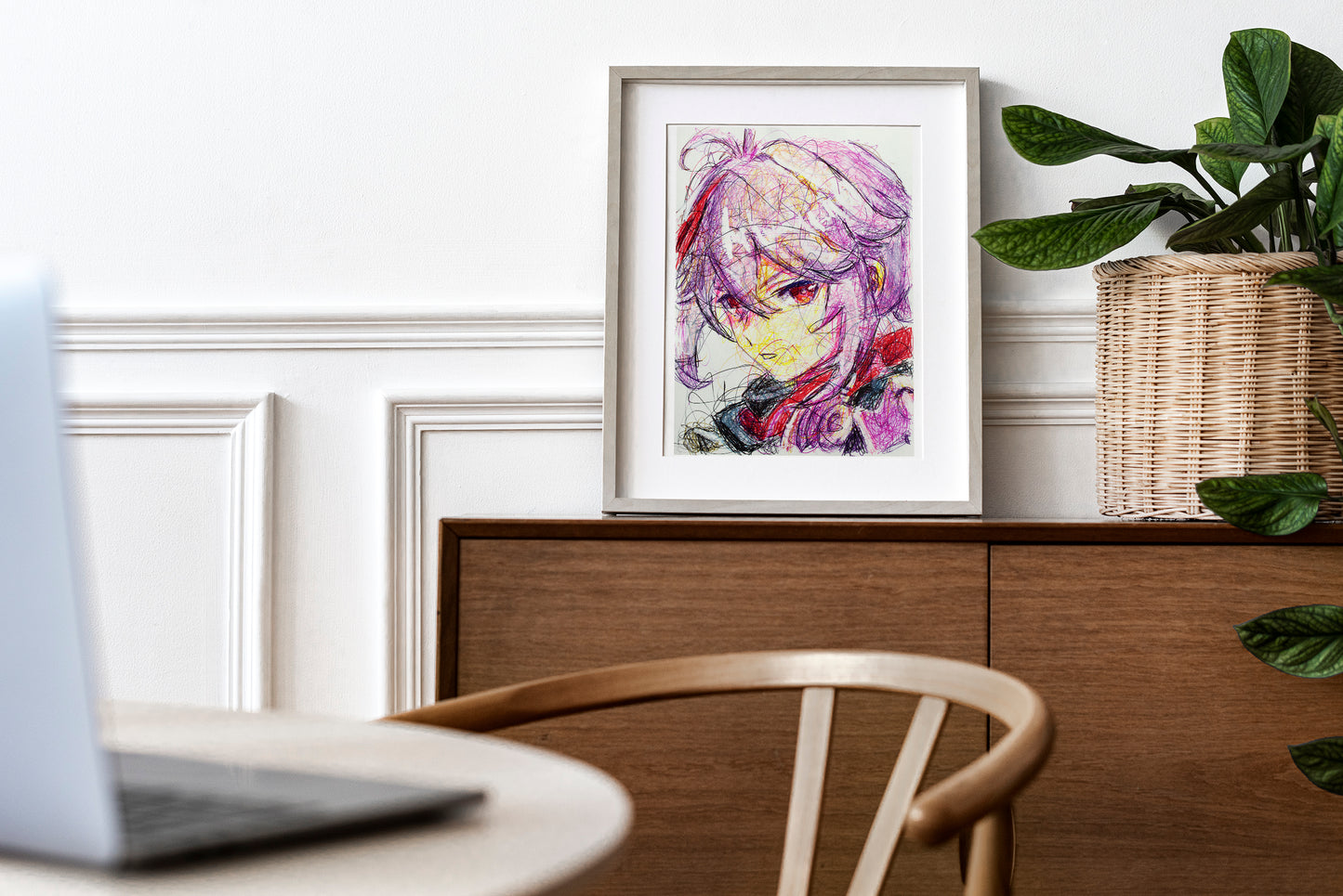 Kazuha Ballpoint Pen Art Print