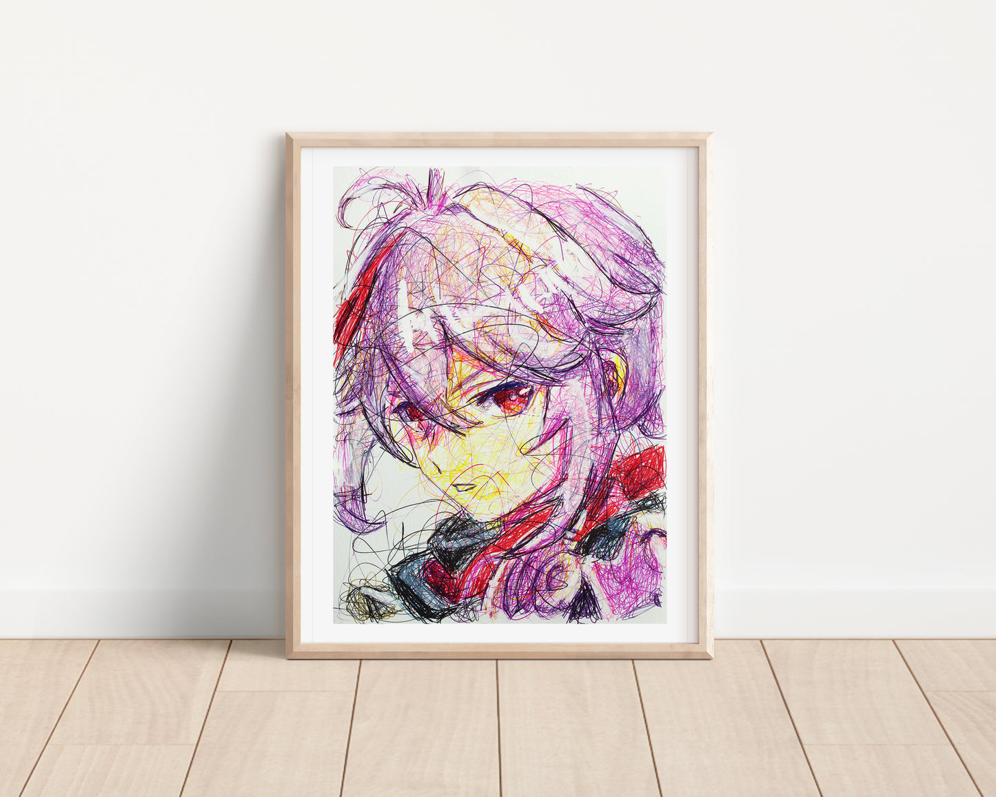 Kazuha Ballpoint Pen Art Print