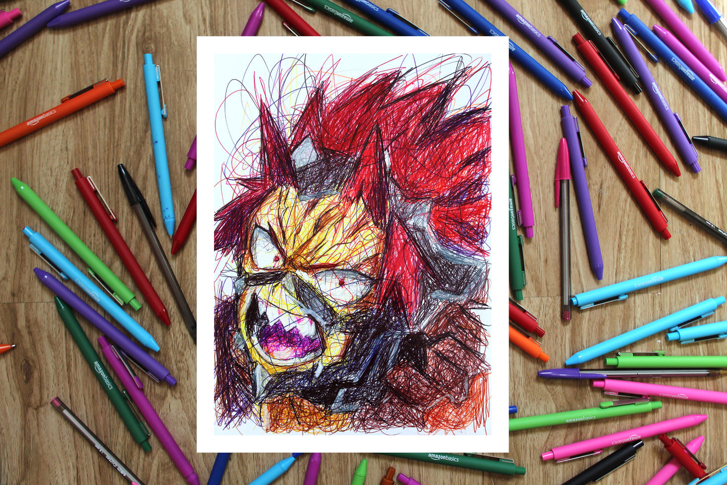 Eijiro Kirishima Ballpoint Pen Poster