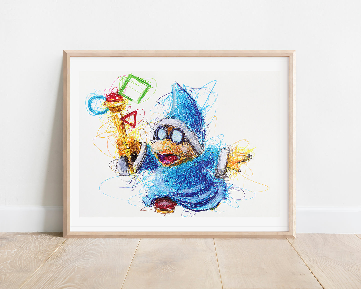 Magikoopa Ballpoint Pen Scribble Art Print