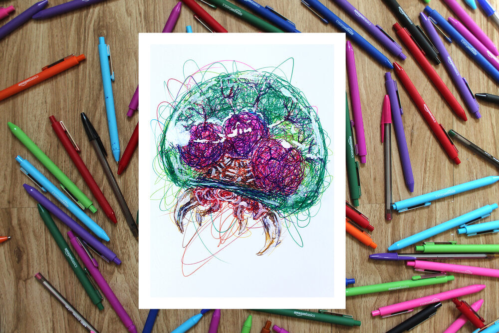 Metroid Complete Ballpoint Pen Art Print Set-Cody James by Cody
