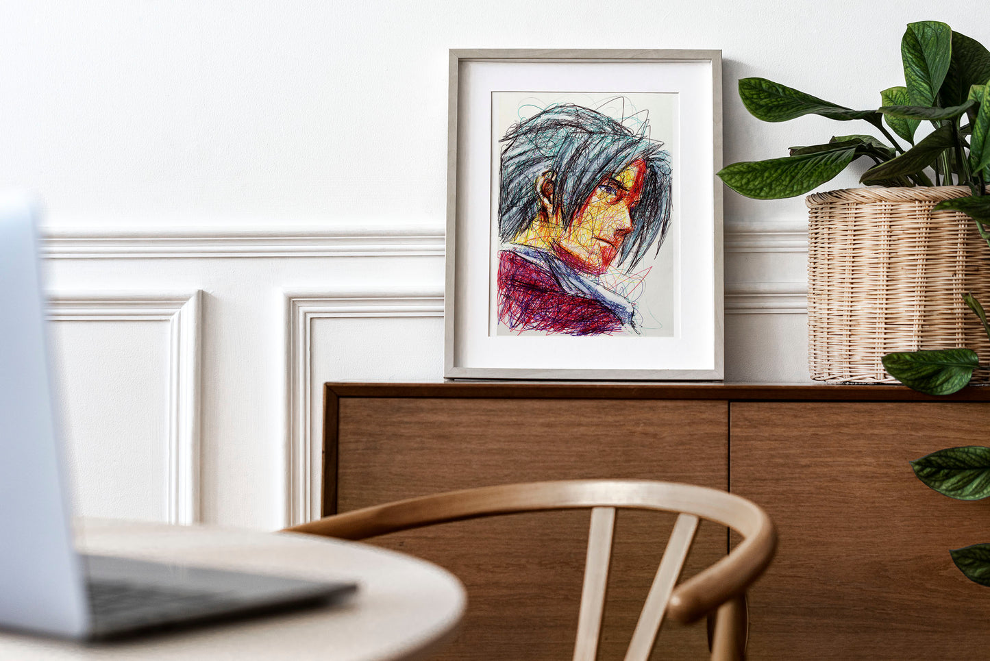 Miles Edgeworth Ballpoint Pen Print