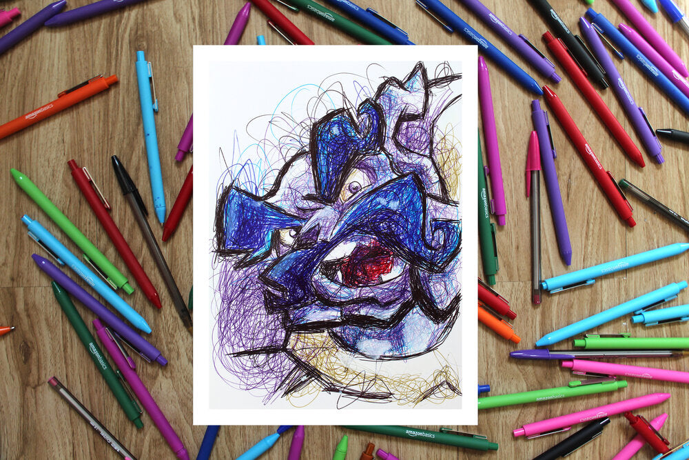 Sly Cooper Bosses Ballpoint Pen Art Print Set-Cody James by Cody