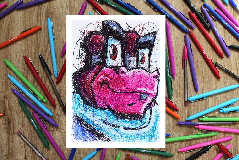 Sly Cooper COMPLETE Ballpoint Pen Art Print Set-Cody James by Cody