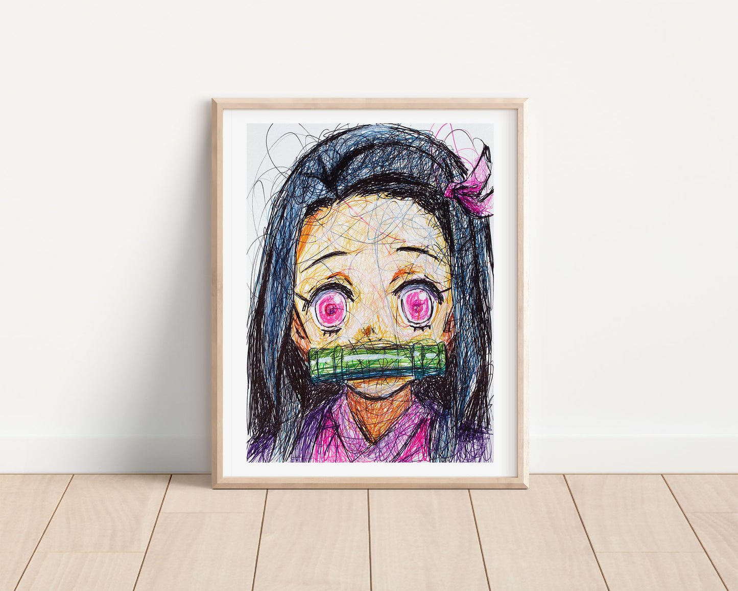 Nezuko Kamado Ballpoint Pen Fanart